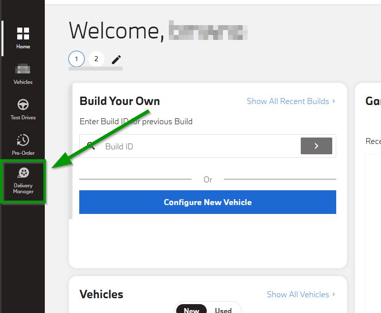 Please find Delivery manager icon on the left menu bar.